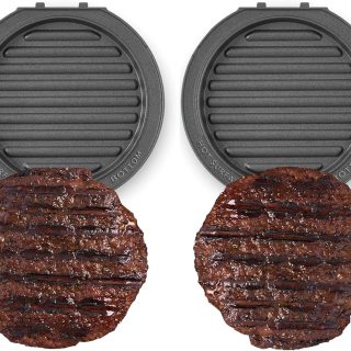 DASH Multimaker Mini System Two 4” Nonstick Removable Waffle Plates (Grill) - 2Pc Grill Plate Pack Compatible with Dash MultiMaker Mini System, Nonstick Surface