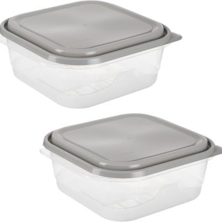 GoodCook EveryWare Extra Large Square Container 2 pack, Made Without BPA